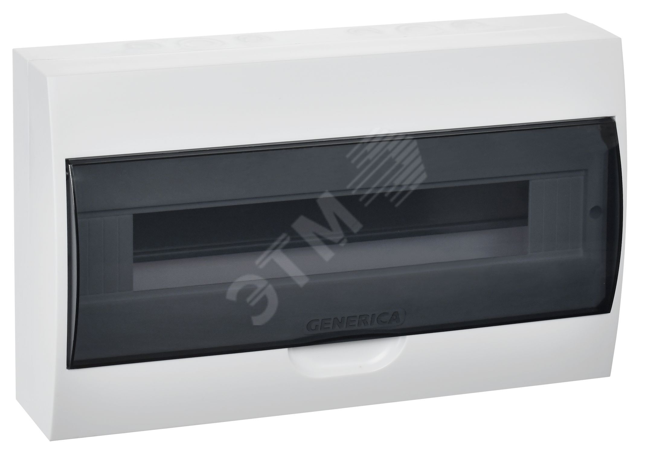Корпус пластиковый ЩРН-П-18 черная прозрачная дверь IP41
