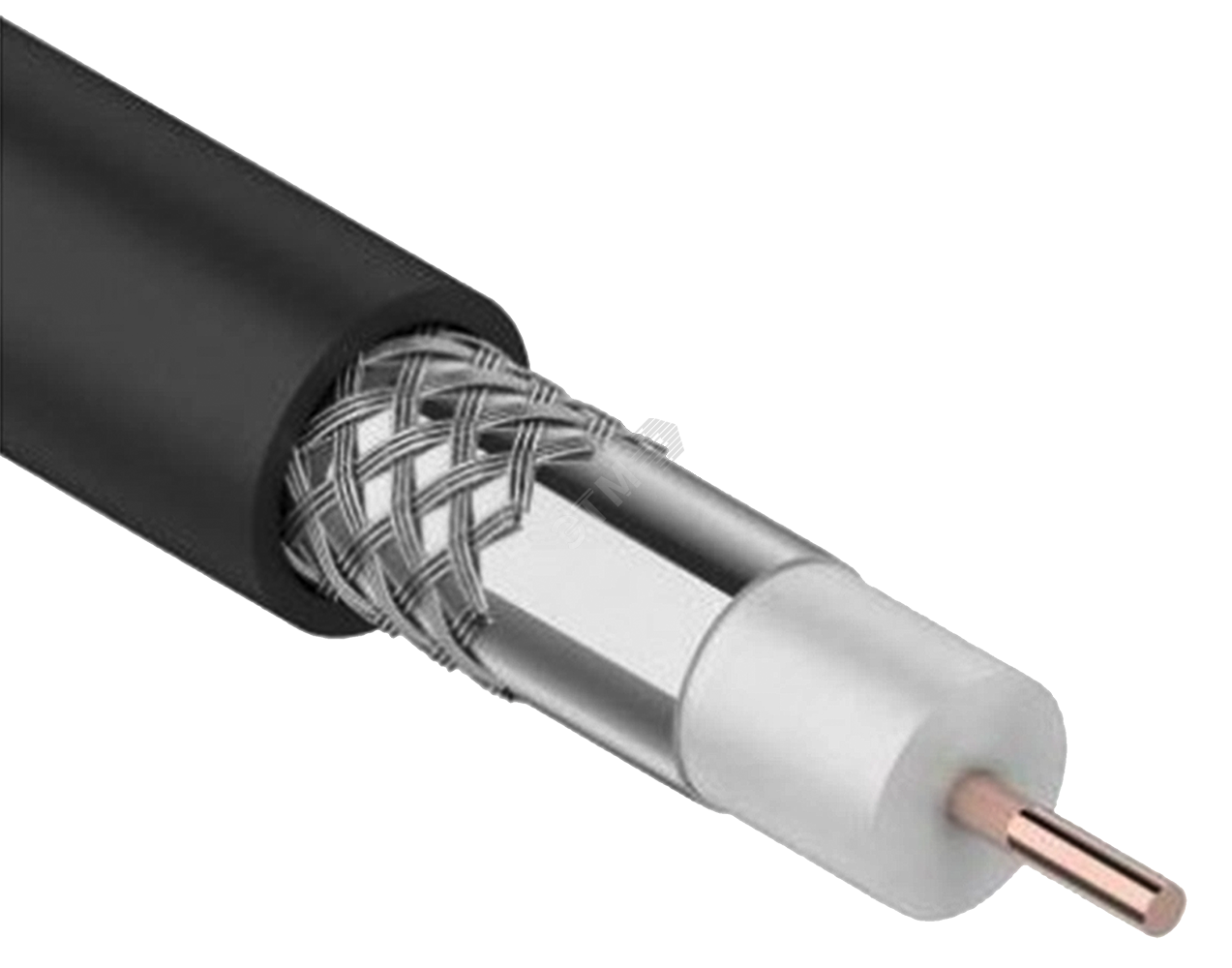 Изображение товара Кабель коаксиальный RG11 CCS 75Ом FPE PVC черн(3 00м) GENERICA (м)