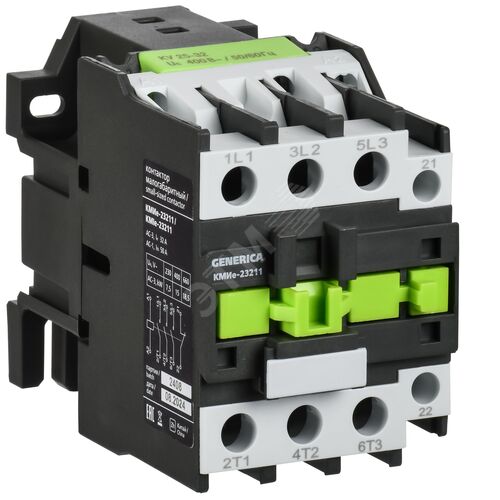 Изображение товара Контактор КМИе-23211 32А 400В/АС3 1NC (шт)