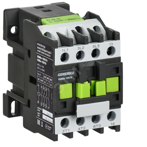 Изображение товара Контактор КМИе-10910 9А 230В/АС3 1NO (шт)
