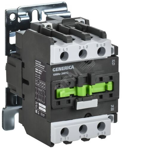 Изображение товара Контактор КМИе-34012 40А 230В/АС3 1NO,1NC GENERICA (шт)