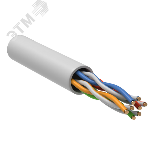 Изображение товара Витая пара U/UTP кат 5E 4 пары PVCLS нг(А)-LSLTx 1м белый РФ/Т GENERICA (м)