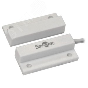 Изображение товара Датчик магнитоконтактный , НЗ, белый, накладной, деревянных дверей, зазор 20 мм (шт)