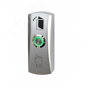 Кнопка металлическая, СИД индикатор, накладная, НР контакты, размер 83х32х25 мм ST-EX010LSM Smartec