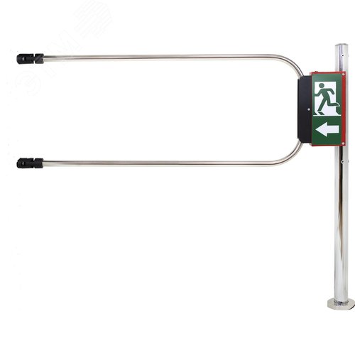 Изображение товара Калитка аварийного выхода с электромагнитом, нержавеющая сталь, в комплекте стойка, створка 1200 х D25 мм. (шт)