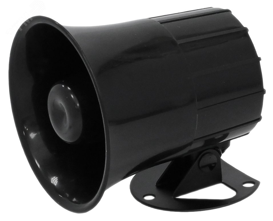 Изображение товара Сирена компактная рупорная черная, 108 дб, 12 В (DC) (шт)