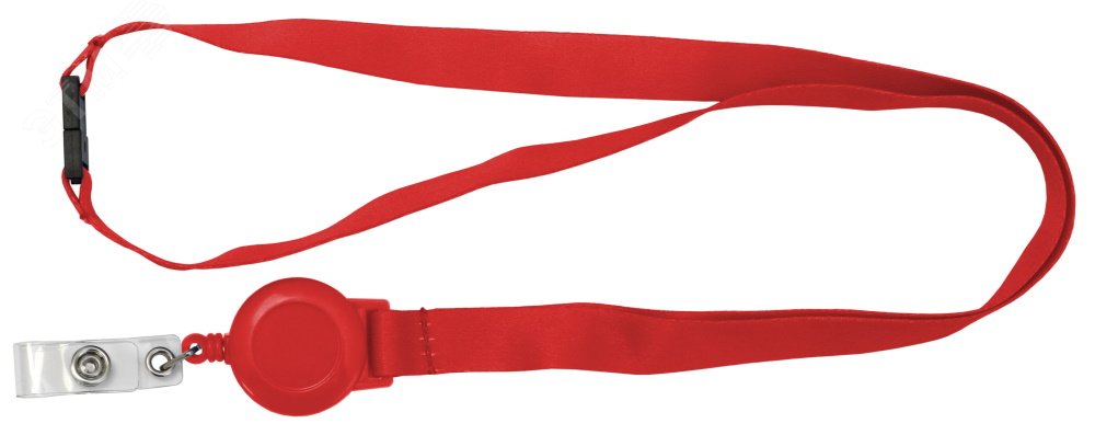 Изображение товара Ремешок с пряжкой и ретрактором красный (шт)