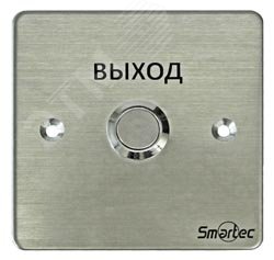 Кнопка металлическая, врезная, НЗ/НР контакты, размер 88х88 мм ST-EX130 Smartec
