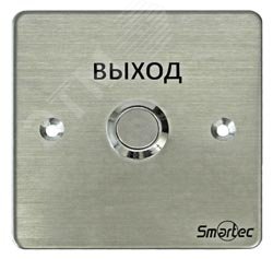 Кнопка металлическая, врезная, НЗ/НР контакты, размер 88х88 мм артикул ...
