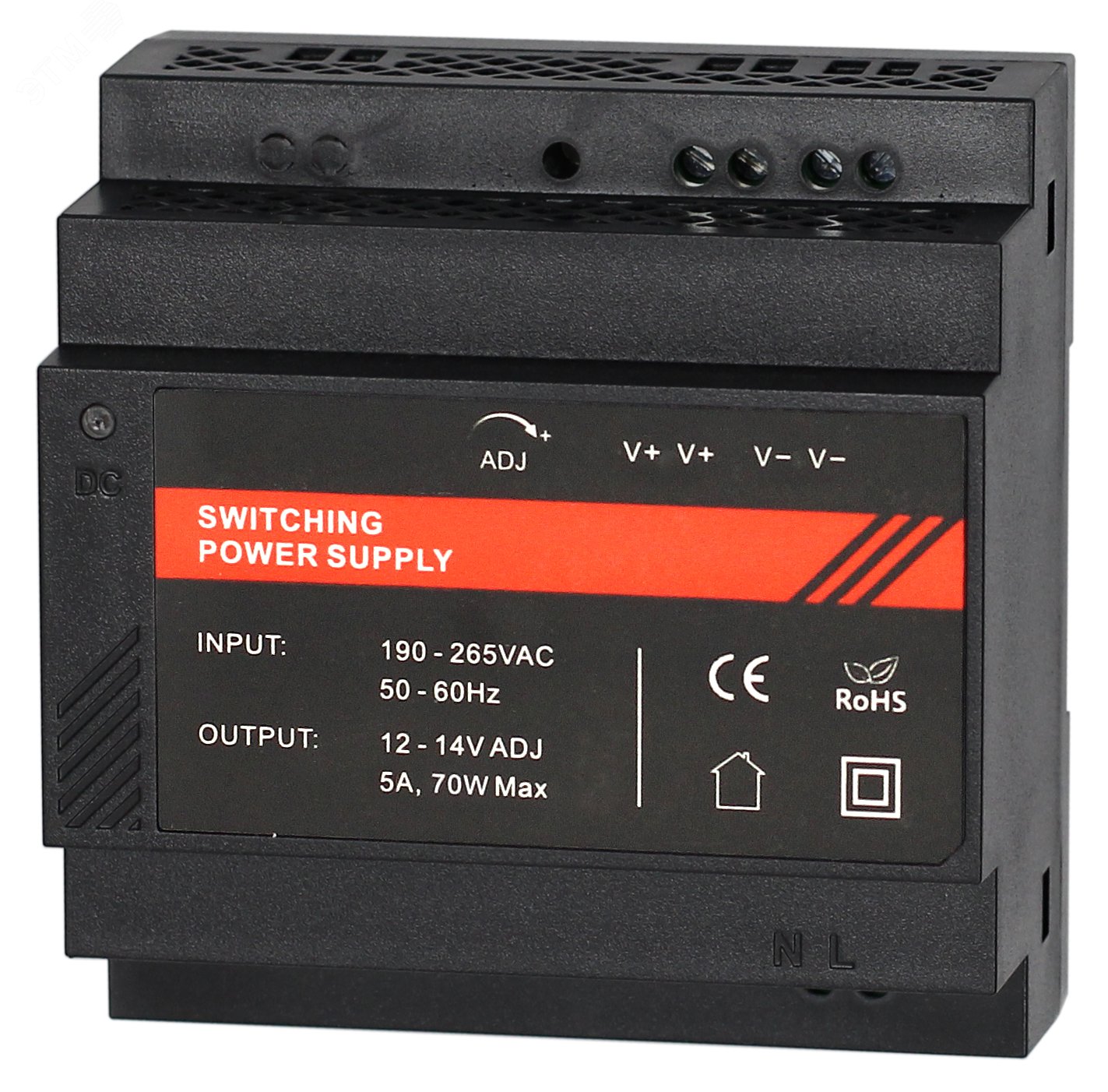 Изображение товара Блок питания ST-PS105DDL-BK 12V 5A на DIN-рейку от Smartec