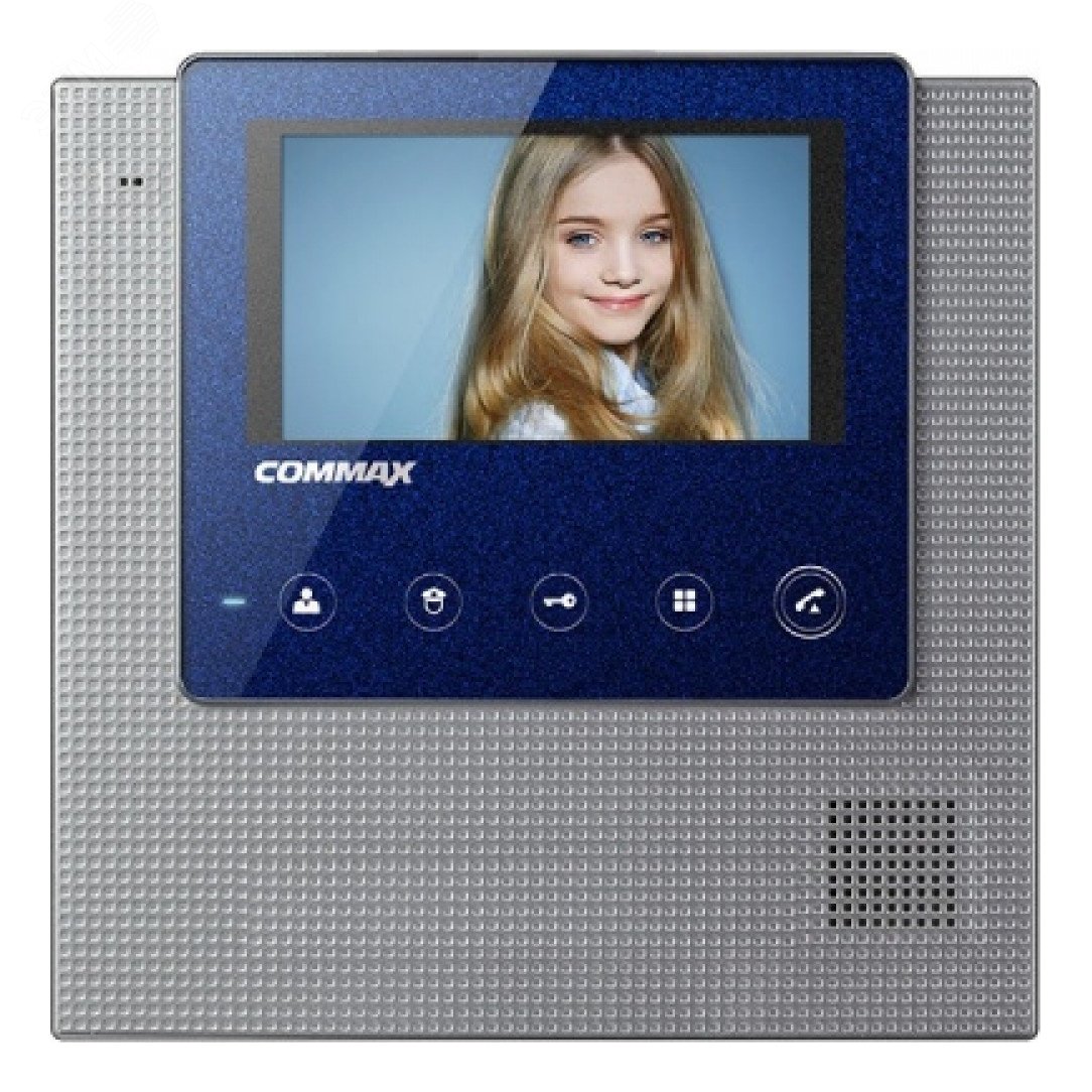 Монитор домофона цветной, 4.3'' сенсорный дисплей ,цвет синий CDV-43U BLU Commax