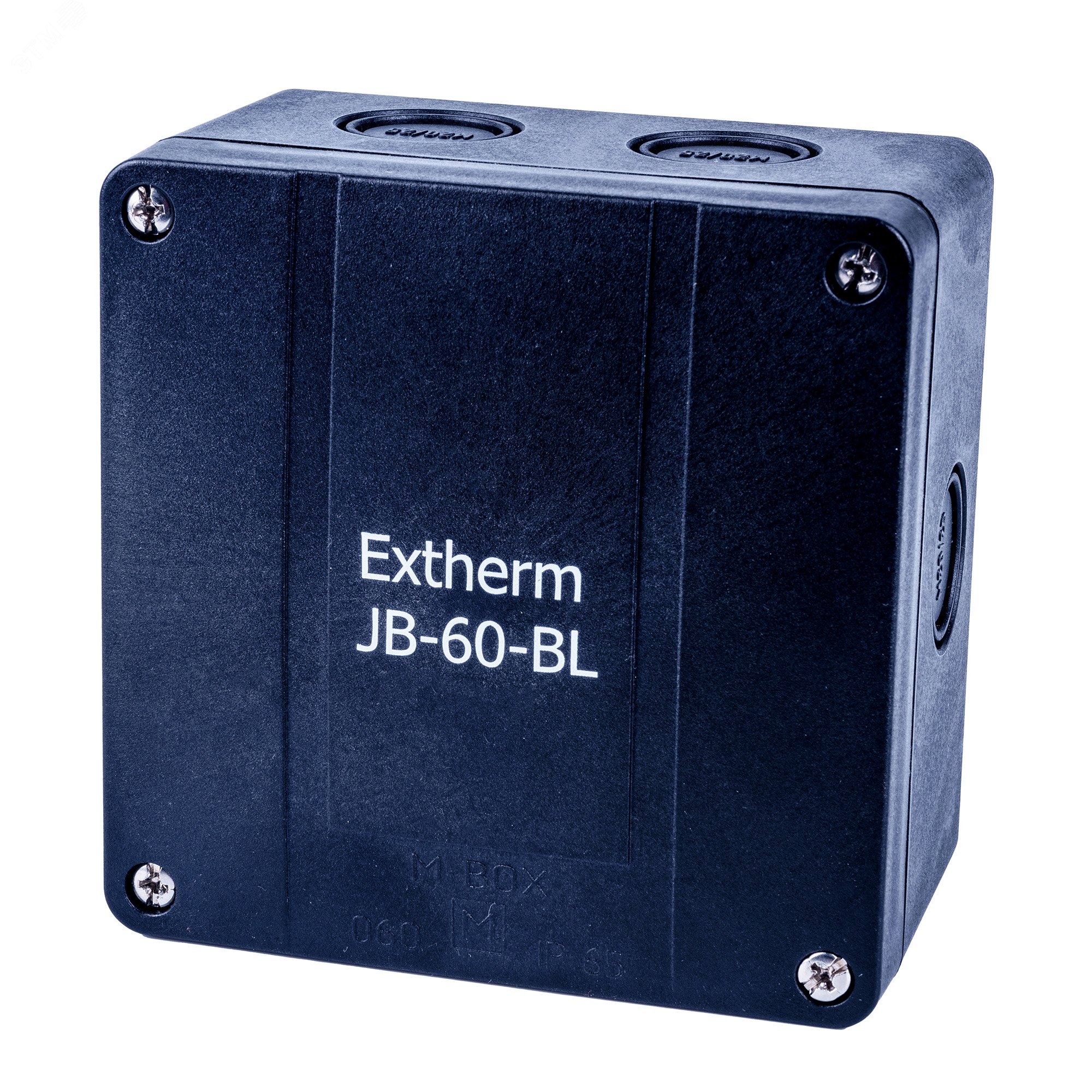 Изображение товара Коробка распределительная IP65 110x110x67 мм черная EXTHERM JB-60 комплект с клеммным рядом