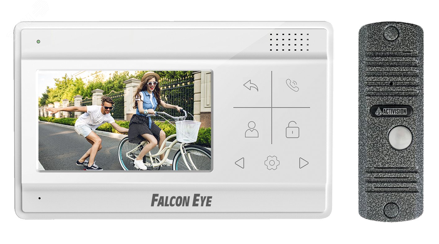 Изображение товара Комплект видеодомофона Vela с вызывной панелью AVC-305, цвет антик (шт)