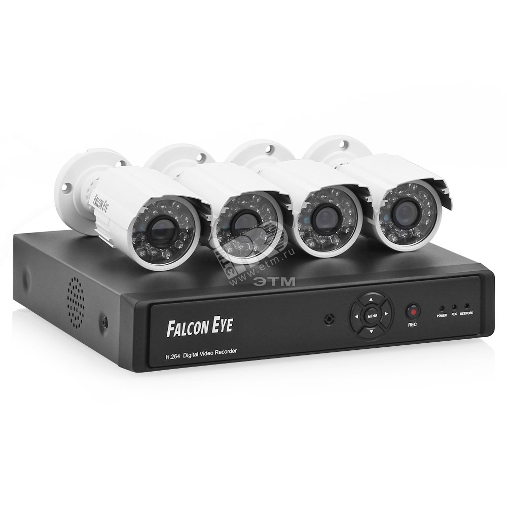 Комплект видеонаблюдения 8-кан. DVR + 4 уличные камеры + Falcon eye  FE-0108D-KIT дача PRO 8.4 артикул FE-0108D-KIT ДАЧА PRO 8.4 Falcon Eye -  купить в Москве и РФ по цене Свяжитесь с