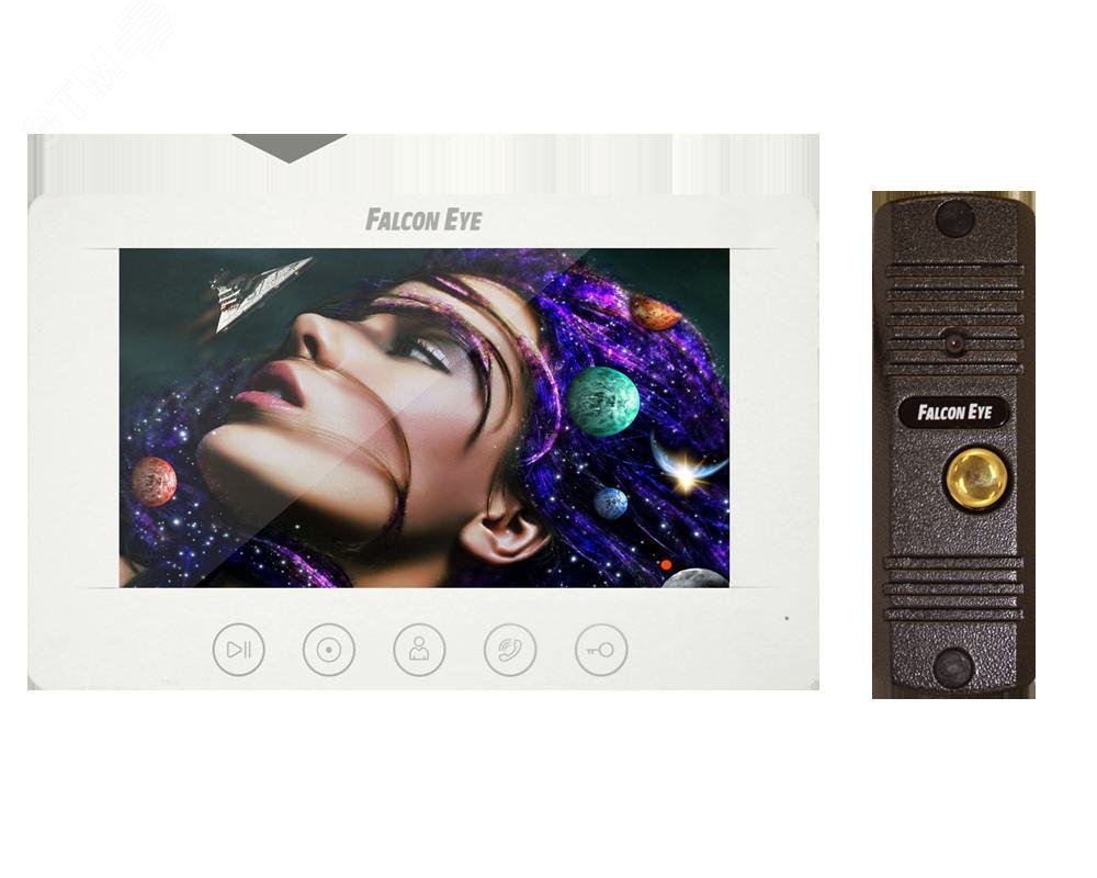 Изображение товара Комплект видеодомофона KIT- Cosmo 7 с вызывной панелью и камерой