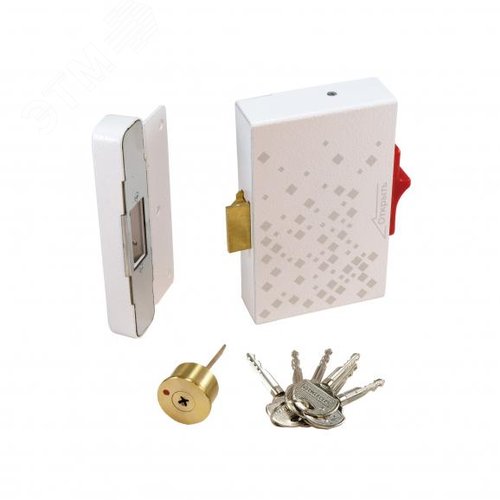 Изображение товара Замок электромеханический накладной для запирания распашных дверей и калиток (шт)