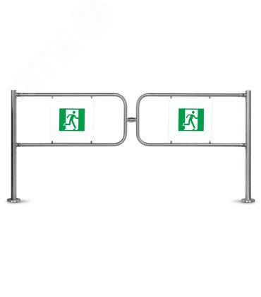 Изображение товара Комплект створок для двойной распашной секции ограждения шириной 2000 мм