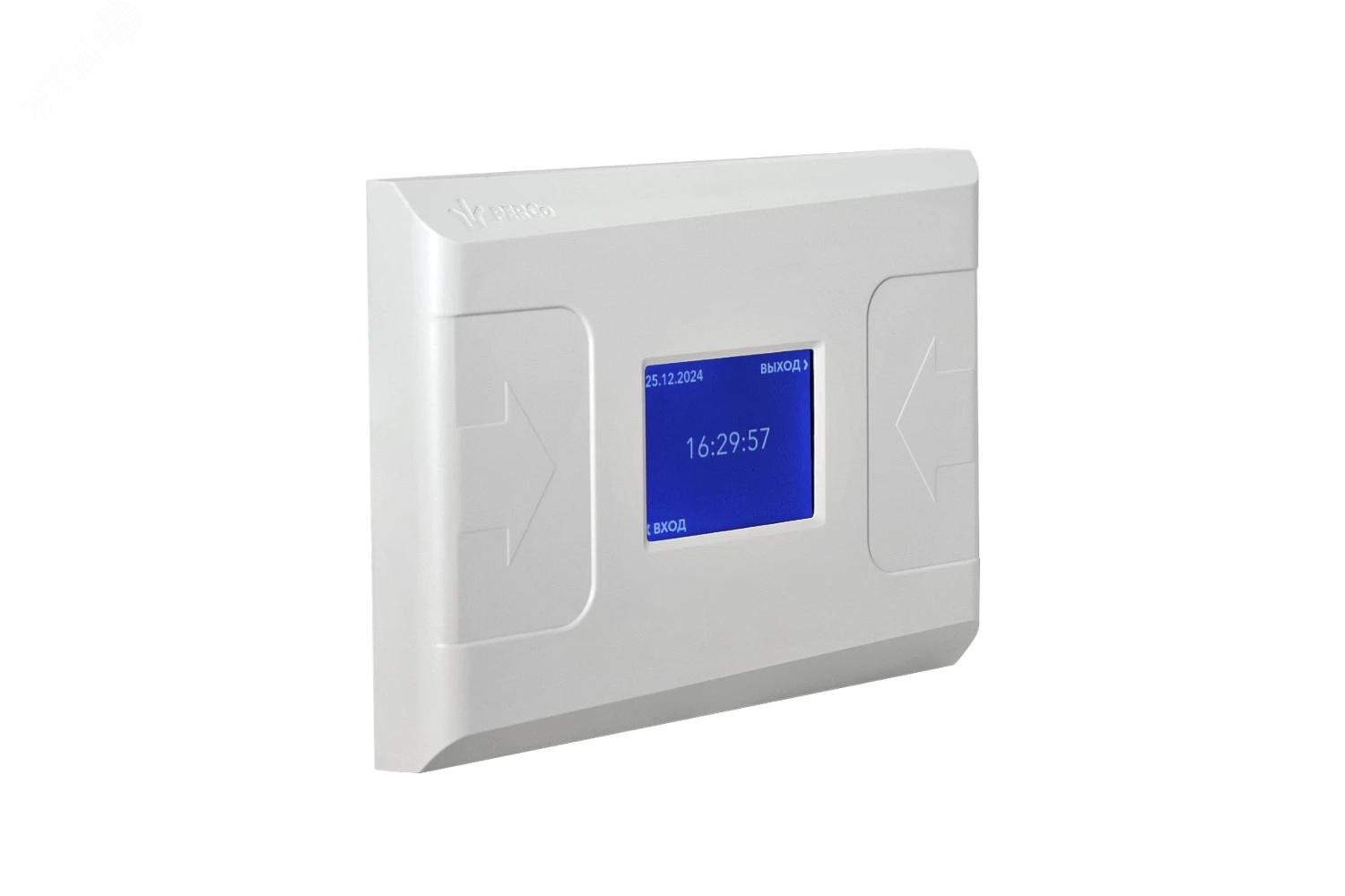 Изображение товара Терминал учета рабочего времени PERCo-CR02.9 с NFC и ЖКИ для контроля доступа