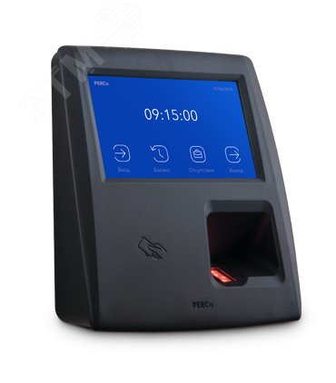 Терминал биометрический -CR11.1 для учета рабочеговремени со встроенным сканером отпечатков пальцев и RFI D-считывателем карт доступа, интерфейс связи- Eth ernet PERCo-CR11.1 PERCo - превью 2