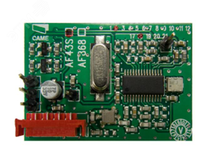 Изображение товара Плата-радиоприемник 433 МГц CAME AF 43 S двухканальный встроенный