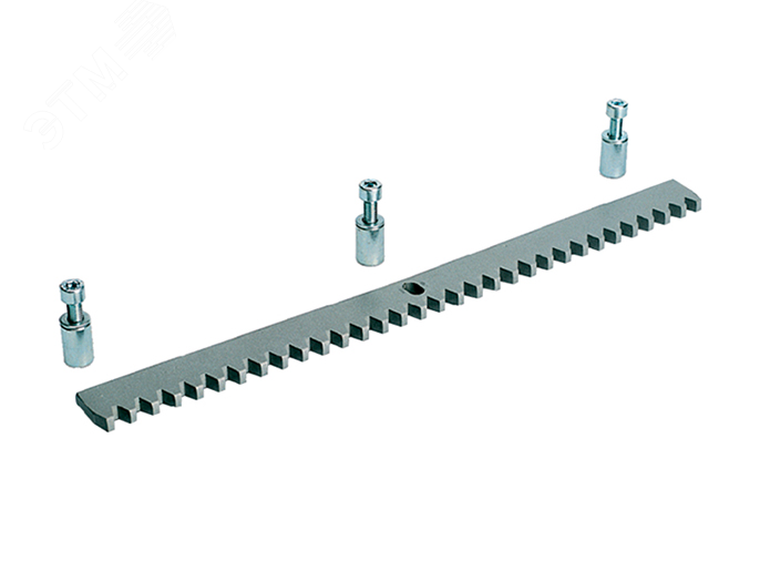 Изображение товара Рейка зубчатая 1 м CAME модуль 4 из оцинкованной стали