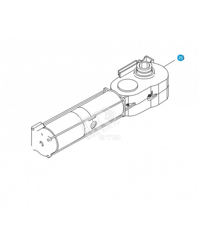 Изображение товара Моторедуктор PB1100 с энкодером для автоматических дверей и шлагбаумов