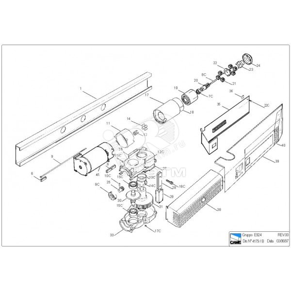 Изображение товара Планка крепления EMEGA 119RIE070 от CAME
