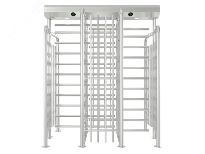 Изображение товара Полноростовый моторизованный турникет GUARDIAN BTX 400 двухпроходный из нержавеющей стали