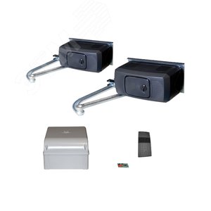 Изображение товара Комплект автоматики для двухстворчатых распашных ворот на основе привода F1000 (блок управления ZF1N, радиоуправление) (шт)