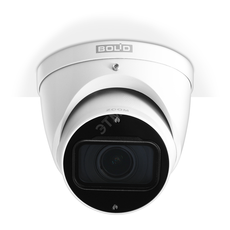 Видеокамера купольная Eyeball аналоговая, цветная, 2 Мп, объектив 2,7-13,5 мм, ИК-подсветка (до 30 м), Версия 2 BOLID VCG-820 Болид