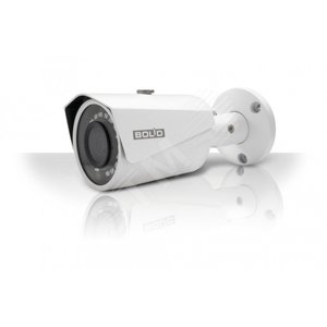 Видеокамера цилиндрическая сетевая, цветная, 2 Мп, объектив 3,6 мм фиксированный, ИК-подсветка (до 30 м), Версия 2