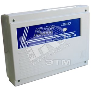 Прибор приемно-контрольный Гранит-4А 4 зоны автодозвон GSM-сигнализация(1 SIM-карта+ГТС) речевые сообщения РИП