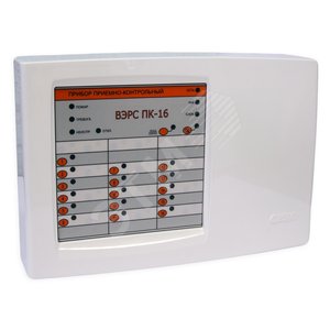Прибор приемно-контрольный охранно-пожарный ВЭРС-ПК16П-РС версия 3.2, встроенный регистратор событий, пластмассовый корпус, 16 шлейфов сигнализации