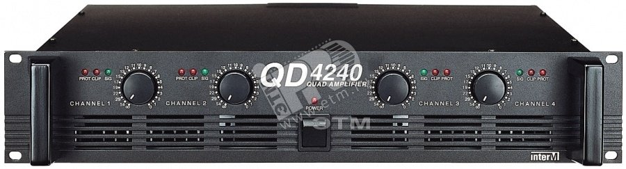 Усилитель мощности 4-канальный QD-4240 Inter-M