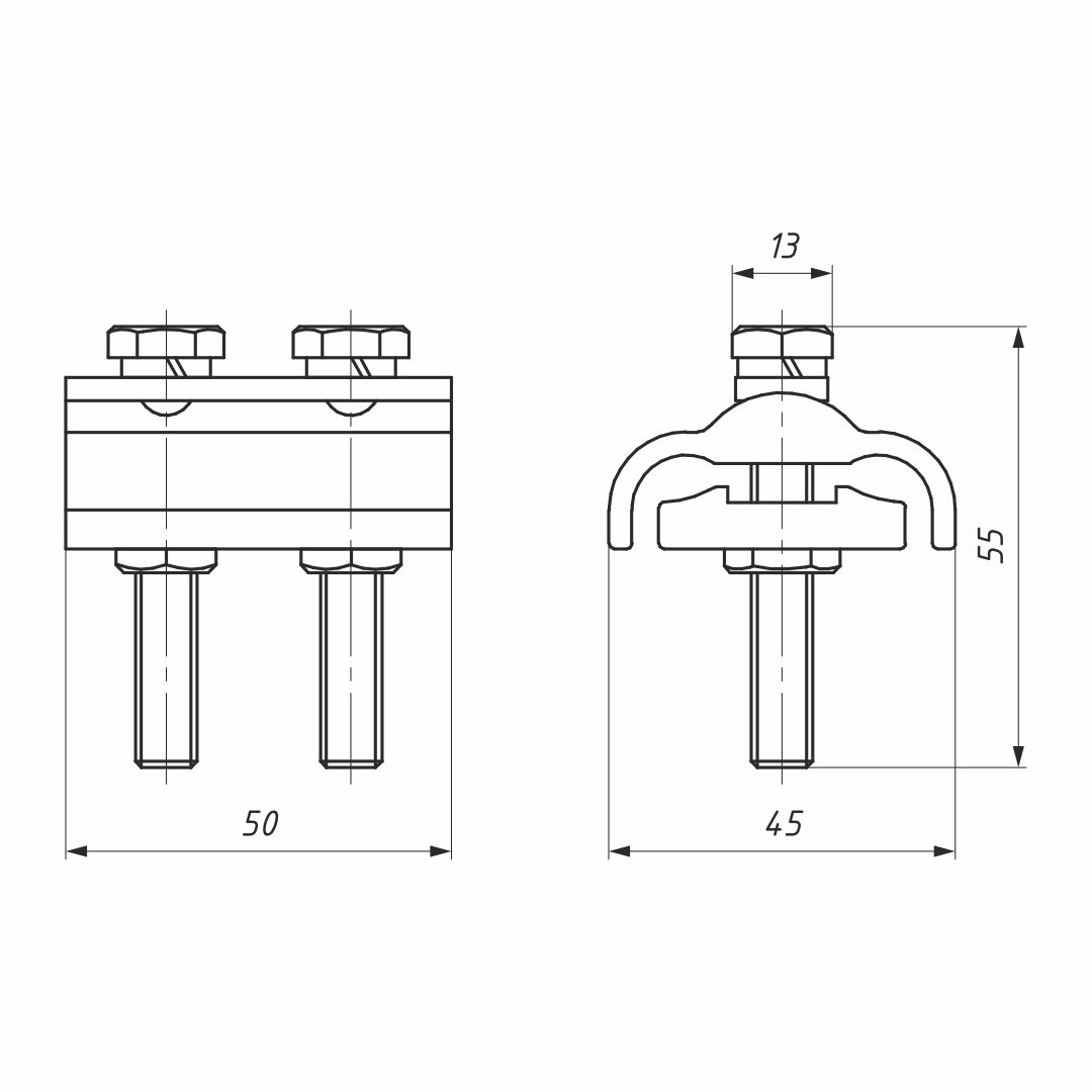 Зажим плашечный CD 150