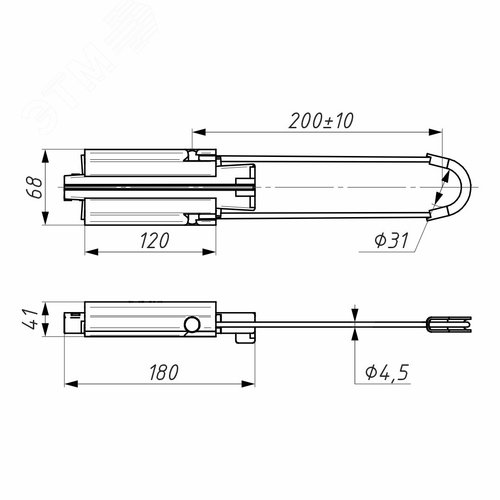 Зажим анкерный DN 120 - фото 3