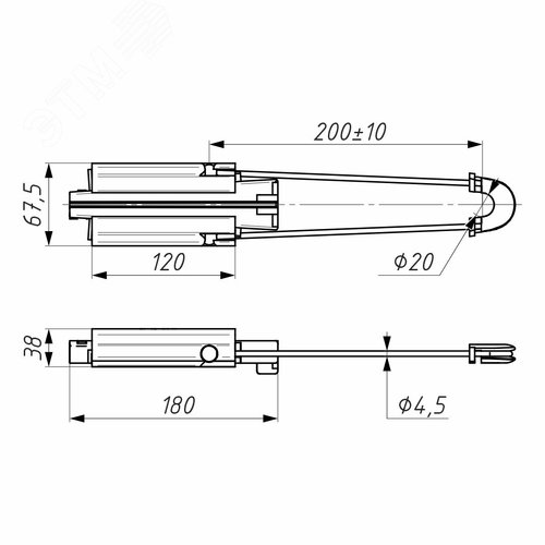 Зажим анкерный DN 95-120 - фото 3