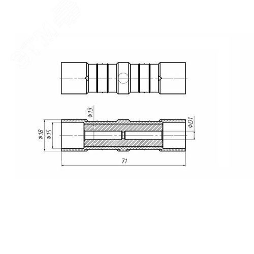 Зажим соединительный для проводов ввода MJPB 10-16 - фото 2