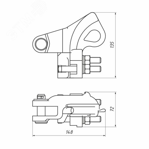 Зажим анкерный PAZ 3 - фото 2
