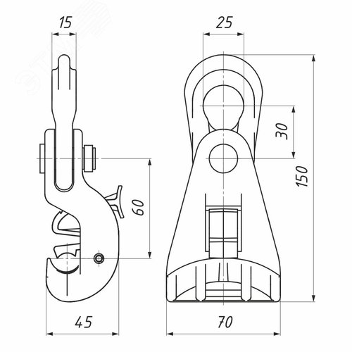 Зажим поддерживающий PS 1500 - фото 2
