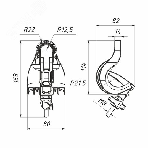Зажим поддерживающий PSP 16/120 - фото 3