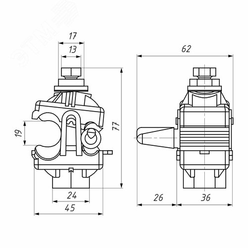 RPN 150 зажим ответвительный - фото 2