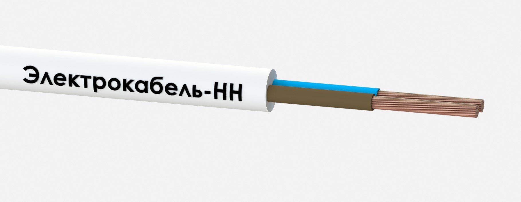 Провод ПВС 2х1,5 голубой (барабан) ТРТС