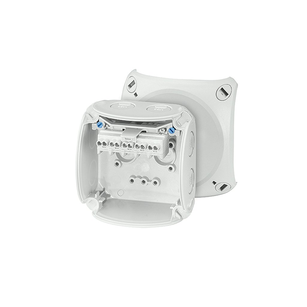 Изображение товара Коробка клеммная 5 положений до 4мм2 93х93х62 IP66/67 серая стойкая к УФ (шт)