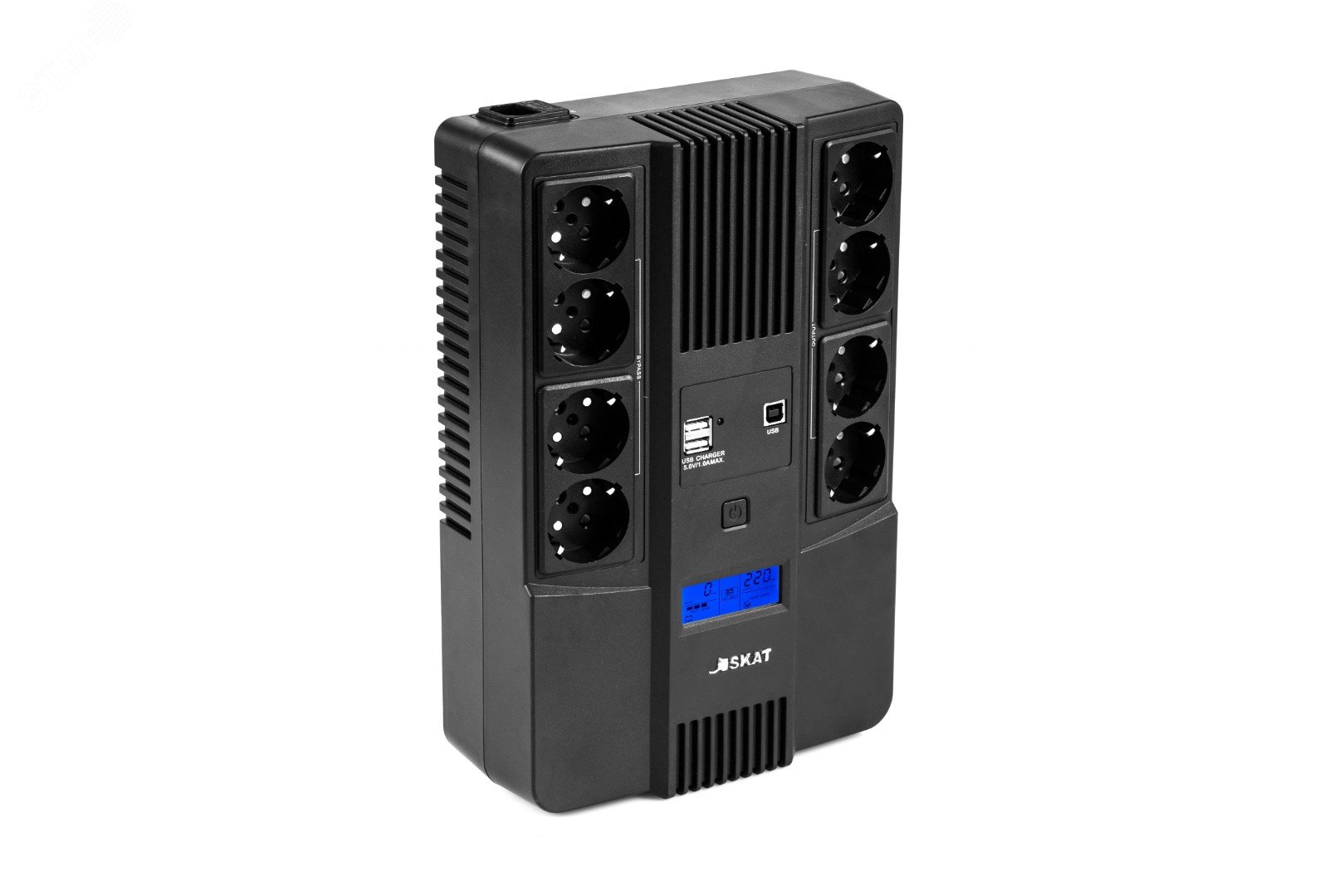 Изображение товара Источник бесперебойного питания SKAT-UPS 800 ВА/480Вт с LCD и USB