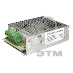 Изображение товара Блок питания МОЛЛЮСК-12/3 IP20-DIN для устройств на 12 В постоянного тока 36 Вт