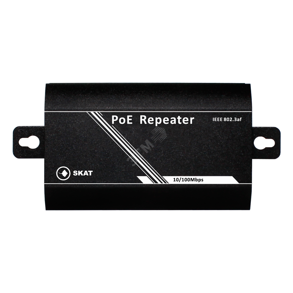 Репитер 48-57В 15.4Вт Вх/Вых RJ-45 PoE, увеличение линии PoE на 100м ...