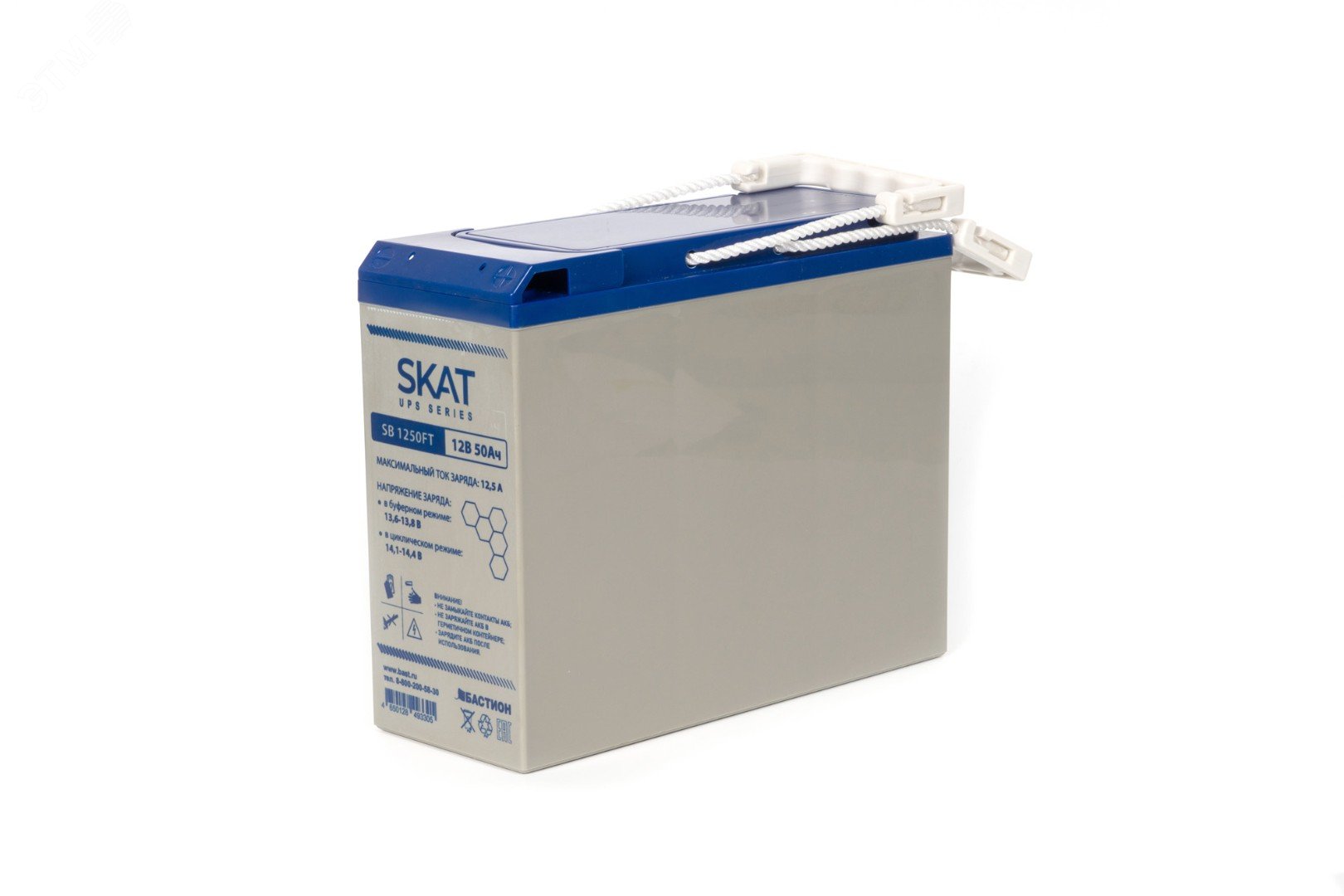 Изображение товара SKAT SB 1250FT АКБ фронт-терминальная, тип AGM 12В 50Ач (шт)