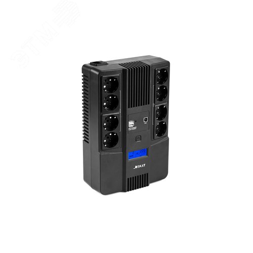 Изображение товара Источник бесперебойного питания 8934 SKAT-UPS 1000-AID-IN-1x9-8, Line-interactive, 1000 ВА/600 Вт, без АКБ (шт)