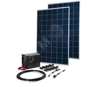 Комплект Teplocom Solar-800+Солнечная панель 250Вт х 2 кабель 10 м MC4 коннекторы